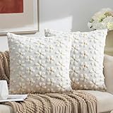 Kissenbezug 40x40 Frühling 2er Set Blumen Kissenbezüge Sommer Moderne...