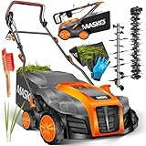 MASKO® Elektro 2in1 Vertikutierer Rasenlüfter 1800W 40cm Arbeitsbreite...