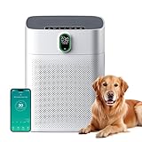 MERONTE Luftreiniger für Allergiker, Air Purifier für Raucherzimmer, HEPA...