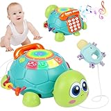 Herenear Baby Krabbel Spielzeug, Schildkröten Krabbelspielzeug mit Licht...