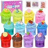 Zhufas Fluffy Slime Set, 12 Stück Fluffy Butter Slime Set, Wolkenschleim,...