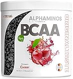 BCAA Pulver 300g Kirsche, TESTSIEGER Alphaminos BCAA 2:1:1 Drink, unfassbar...