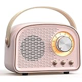 Lckiioy Retro-Mini-Bluetooth-Lautsprecher, Klassischer Musik-Player, Sound,...