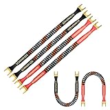 UCINNOVATE 4 x HiFi OFC Speaker Jumper Cable with Spade, 21cm Speaker Cable...