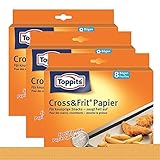 Toppits® Cross & Frit Papier Back-Spezialpapier Snackpapier 8 Bögen (3er...