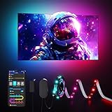 Govee LED TV Hintergrundbeleuchtung 2,4 M, RGBIC LED Strip für 40-50 Zoll...