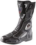 Tourenstiefel aus schwarzem Leder u.a. zum Motorradfahren geeignet Modell...