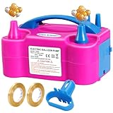 HELESIN Elektrische Luftballonpumpe, 600W Ballonpumpe Elektrisch, Tragbar...
