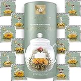 Teabloom Teeblumen Sortiment – 12 Sorten Blumentee in Eleganter Geschenk...