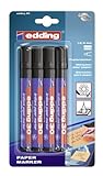 Edding 4-30-4-1001 Pigmentmarker 30 Brilliant Paper Marker, 1.5-3 mm,...