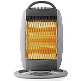 Oszillierender Halogenofen. Drei Leistungsstufen: 400 W-800 W-1200 W....