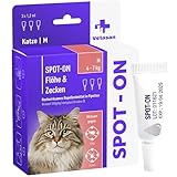 Vetasan Spot-ON für Katzen 4-7kg (M) | gegen Flöhe & Zecken | 3 Monate...