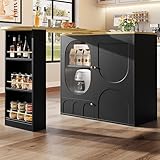 Um 360° drehbarer Bartisch, Stehtisch (Korpus 138 x 39 x 102 cm),...