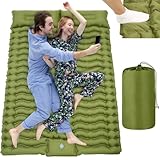 Vestamore Selbstaufblasende Doppel-Isomatte für Camping, 200 x 130 x 9 cm,...