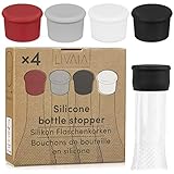 Flaschenverschluss Universal: 4x Silikon Flaschenverschluss – Silikon...