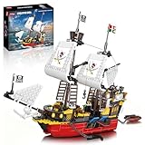 Sosuy Piratenschiff Bausteine, Redbeard's Revenge Brigantine Boot Spielzeug...