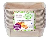 Gobel - Packung mit 25 Kastenformen - Papier, Biologisch Abbaubar -...