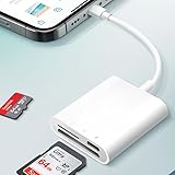 USB C zu TF/SD-Kartenleser, 3 in 1 SD-Kartenadapter, Typ C zu...