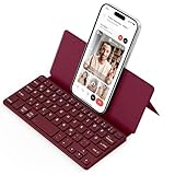 CACOE Mini Bluetooth Tastatur mit Ständer für Handy, Ultraflache...