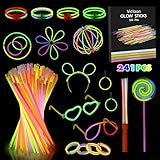 Vicloon Knicklichter,241 Stück knicklichter party set,knicklichter mit...