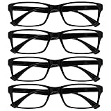Die Lesebrille Unternehmen Schwarz Leser Wert 4er-Pack Designer Stil Herren...