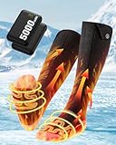 Beheizbare Socken, 5000mAh*2 Heated Heizsocken mit 3 Temperaturen, 360°...