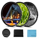 Fotover 58mm Sternfilter 3 Teiliges (4 Punkte, 6 Punkte, 8 Punkte) mit...