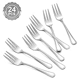BEWOS 24 Stück Dessertgabeln, 5,71 ''(14,5 cm) Einzigartiges Design...