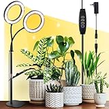 COKOLILA Neueste 168 LED 12V2A Pflanzenlampe LED Vollspektrum, 2 Köpfe...