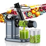 Muchen Slow Juicer Entsafter Gemüse und Obst Testsieger 150W Leiser Motor,...