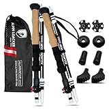 ALPIN LOACKER Wanderstöcke faltbar Aluminium mit Korkgriff I Nordic...