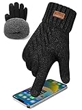 KEECOW Thermo Handschuhe Herren Winter Warm, Touchscreen Handschuhe...