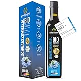 Kräuterland Schwarzkümmelöl Bio 500ml, kaltgepresst & ungefiltert, hoher...