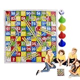 Leiterspiel Brettspiel | Faltbares Reisespiel - Lustiges Tragbares...