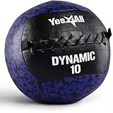 Yes4All P3JT Medizinball Wall Ball 4.5 kg Gewichtsball Weicher aus Leder...