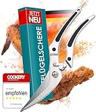 Cookery® Geflügelschere aus Edelstahl für Ente, Gans, Huhn, Truthan...