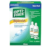 Opti-Free Replenish Kontaktlinsen-Pflegemittel | Vorratspackung | 2 x 300...
