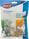 TRIXIE Katzengras – Gras-Saat zum Selbstziehen – Besonders weich &...