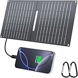 Ecosonique 15W Solar Ladegerät für Handy, IP67 Wasserdicht Faltbar...