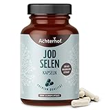 Jod Selen Kapseln (180 Stück) | 100 μg Jod und 40 μg Selen pro...
