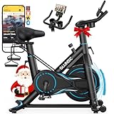 SLUNSE Heimtrainer Fahrrad mit App, Einstellbarer Magnetischer Widerstand...
