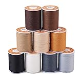 BB Beadthoven Gewachste Polyesterschnur, 1 mm, 9 Rollen, 99 m, 9 Farben,...