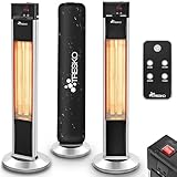 TRESKO Infrarot Stand-Heizstrahler 2000W mit Fernbedienung | Wärmestrahler...