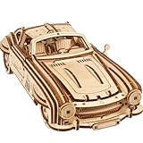 Ugears Winged Sports Coupe 3D Puzzle - 3D Holzpuzzle für Erwachsene mit...