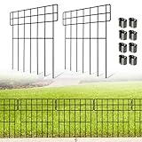 Thealyn 10er-Pack Tierbarriere-Zaun Metall Dekorativer Gartenzaun 43 cm (H)...