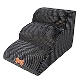 NATUREACT 3 Stufen Haustiertreppe, Hundetreppe Bett für kleine Hunde 39cm...
