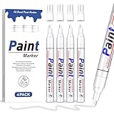 AOSUCO Lackstift Weiß 4 Permanent Marker Wasserfest Lackmarker Reifen...