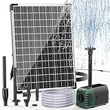 Biling Solar Teichpumpe 20W 1200L/H Förderleistung, Solar Springbrunnen...