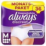 Always Discreet Inkontinenz-Höschen Für Frauen Plus M 36 Stück,...