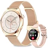 niolina Smartwatch Damen, 1.27' TFT HD Touchscreen Armbanduhr mit...